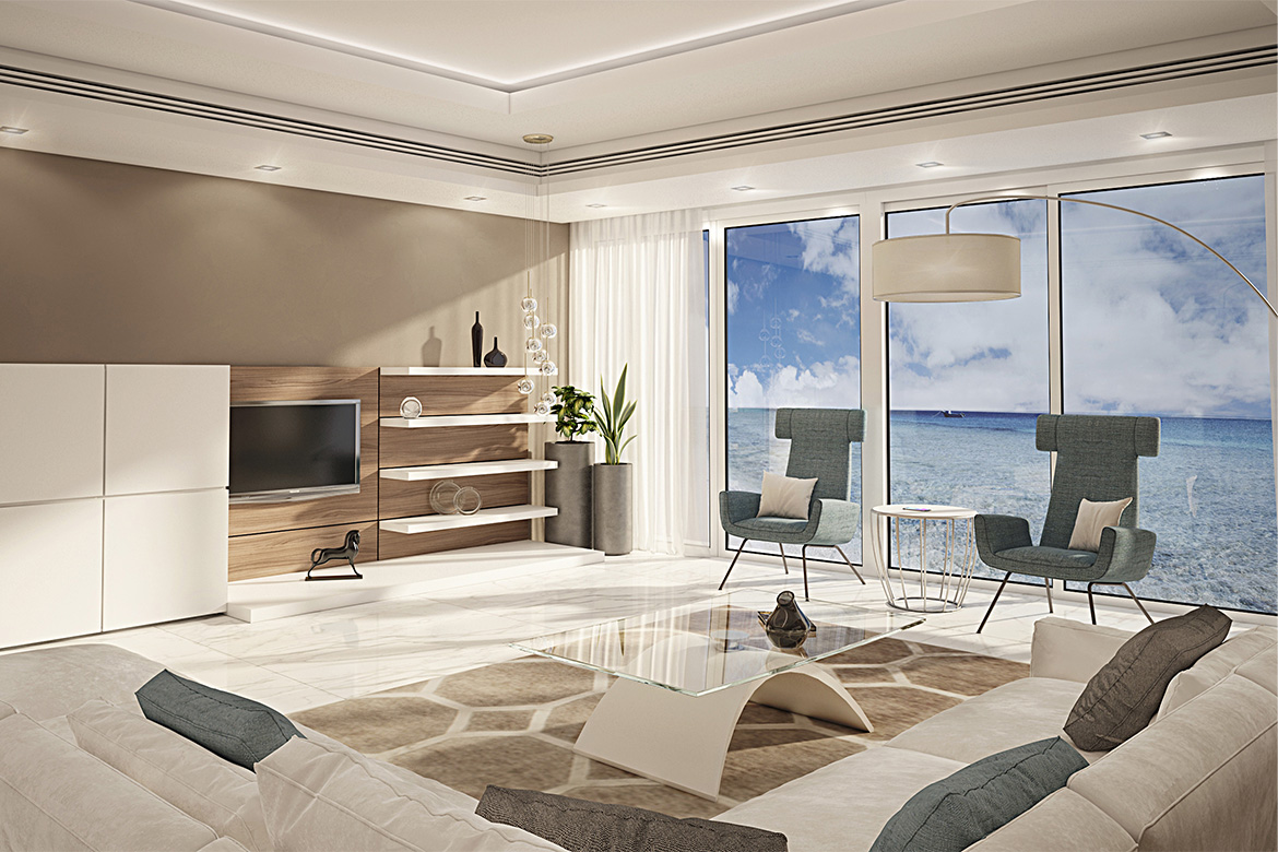pianca_residential_palmaholding_(3) private apartment near the sea, furnished with elegant, minimal and relaxing materials and tones