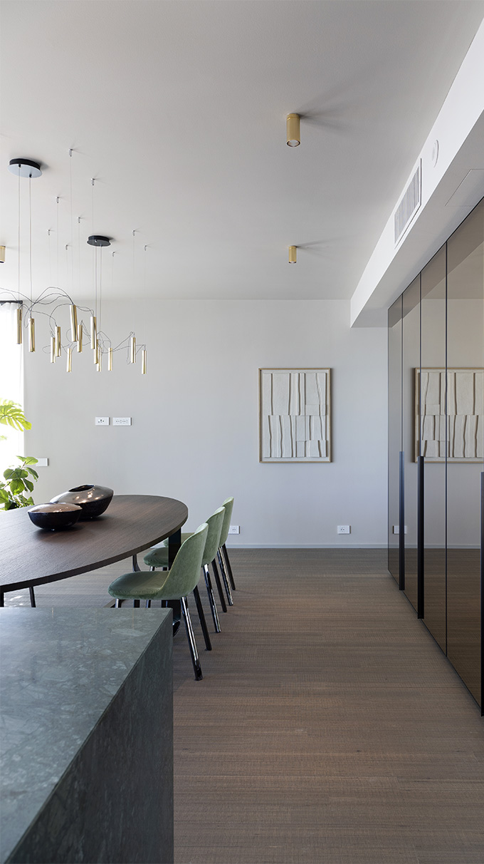modern attic near the sea